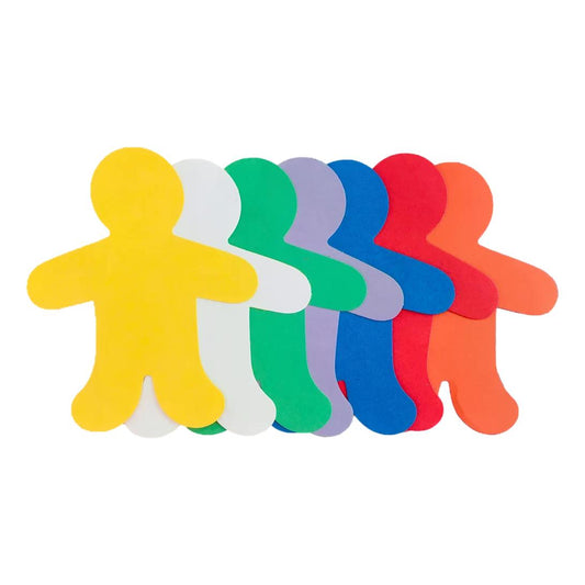 Colored Paper Kid Cut Outs - 5 1/2" (31 Pack)