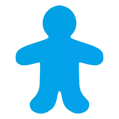 Colored Paper Kid Cut Outs - 5 1/2" (31 Pack)