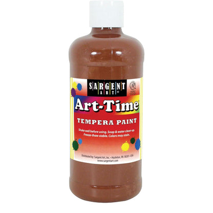 Sargent Art Tempera Paint - Brown (16 fl oz)