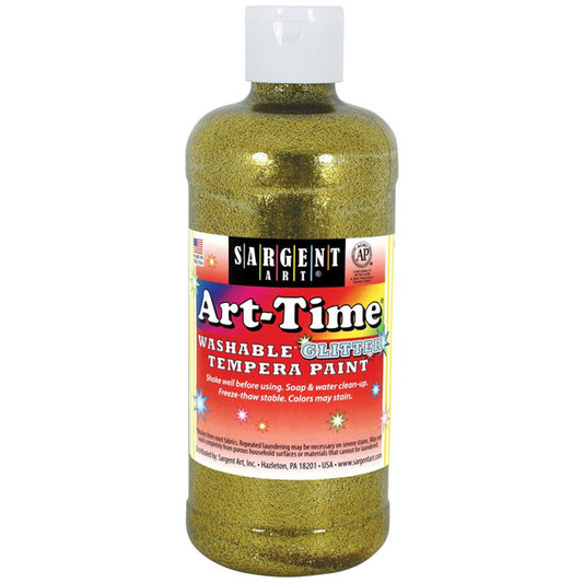 Sargent Art Washable Glitter Tempera Paint - Gold (16 oz)