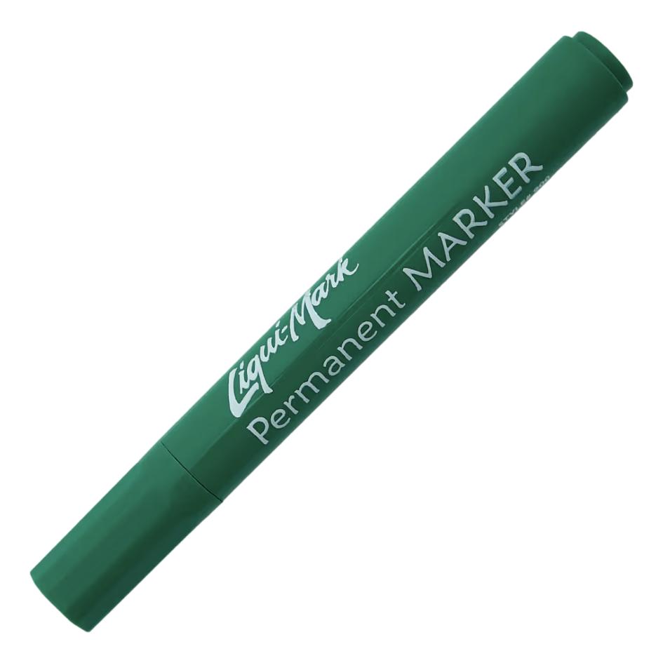 Liqui-Mark Permanent Marker Chisel Tip - Green (12 Pack)
