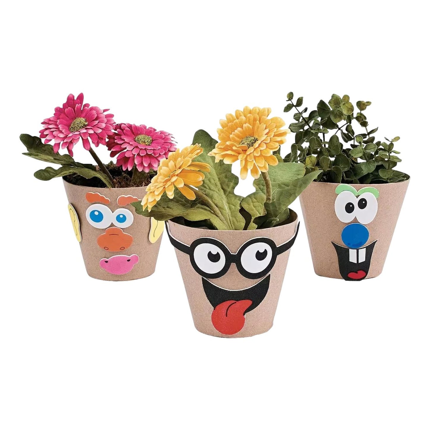 Paper Mache Flower Pots - 4" (12 Pack)