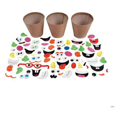Paper Mache Flower Pots - 4" (12 Pack)