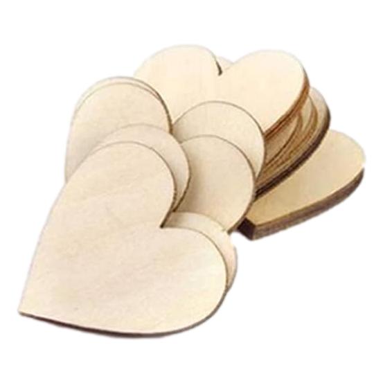 Small Wooden Hearts - 1 3/4" (12 Pack)