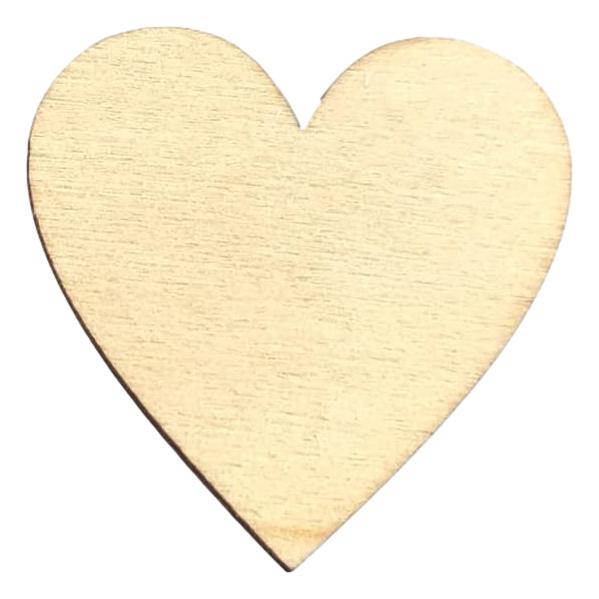 Small Wooden Hearts - 1 3/4" (12 Pack)