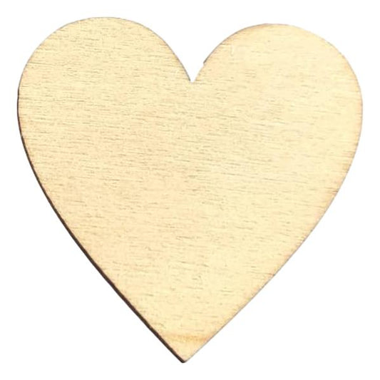 Small Wooden Hearts - 1 3/4" (12 Pack)