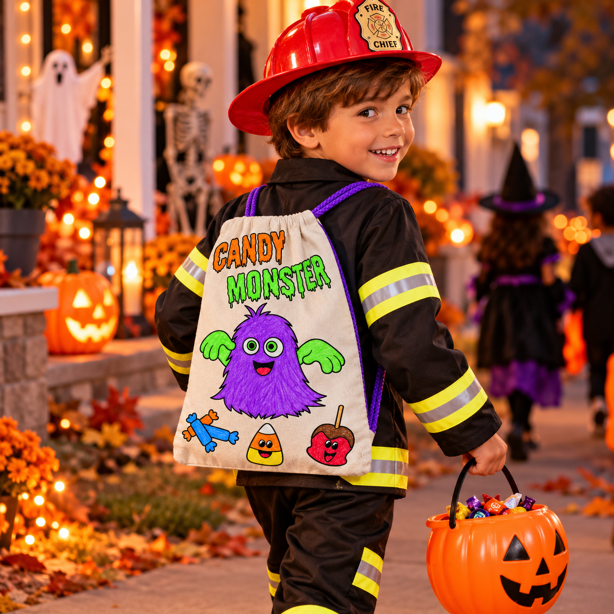 CYO Candy Monster Drawstring Bags (6 Pack)