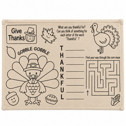 CYO Canvas Thanksgiving Placemats (6 Pack)
