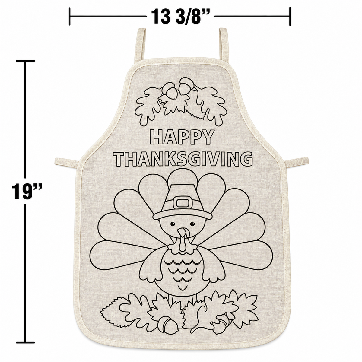 CYO Thanksgiving Canvas Aprons (6 Pack)