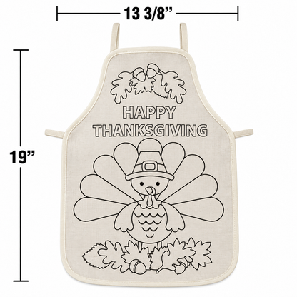 CYO Thanksgiving Canvas Aprons (6 Pack)