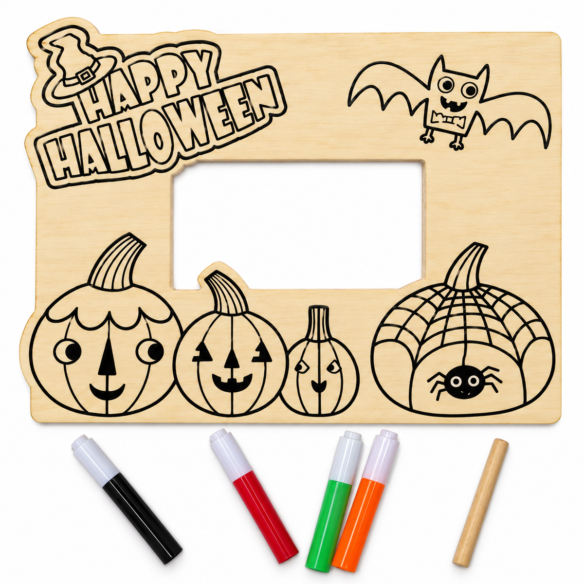 CYO Halloween Pumpkin Picture Frame