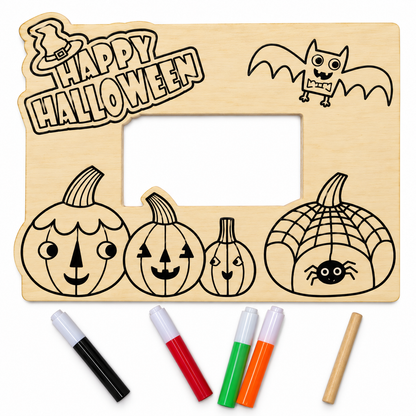 CYO Halloween Pumpkin Picture Frame