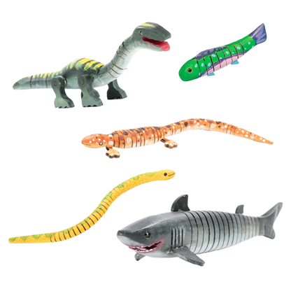 Flexible Wooden Animals Pack (5 Pack)