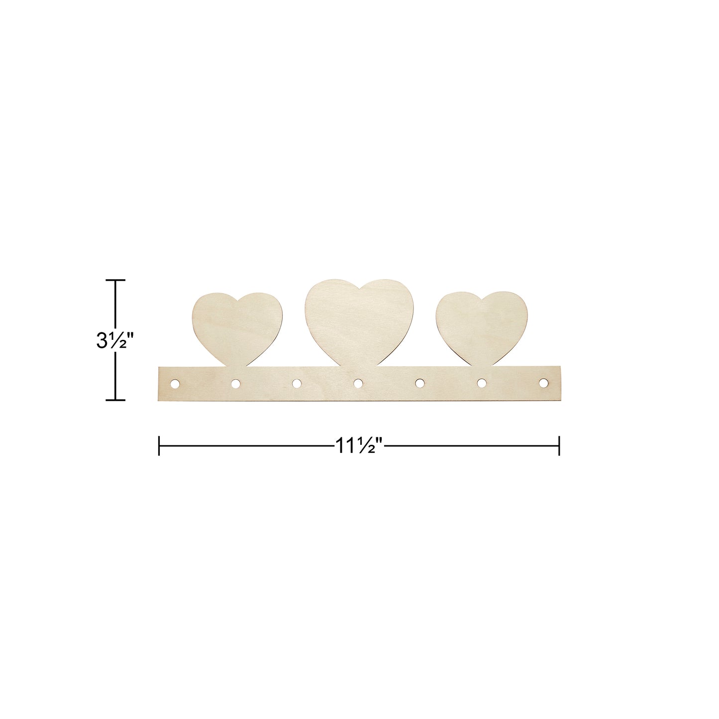DIY Wooden Heart Racks (12 Pack)