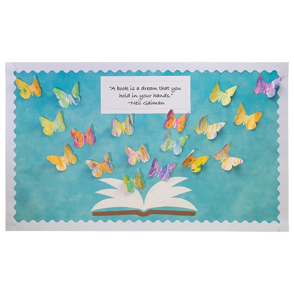 Bordette Bulletin Board Border - White (2 1/4" x 50')