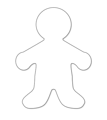 White Paper Kid Cut Outs - 16" (25 Pack)