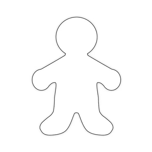 White Paper Kid Cut Outs - 5" (25 Pack)