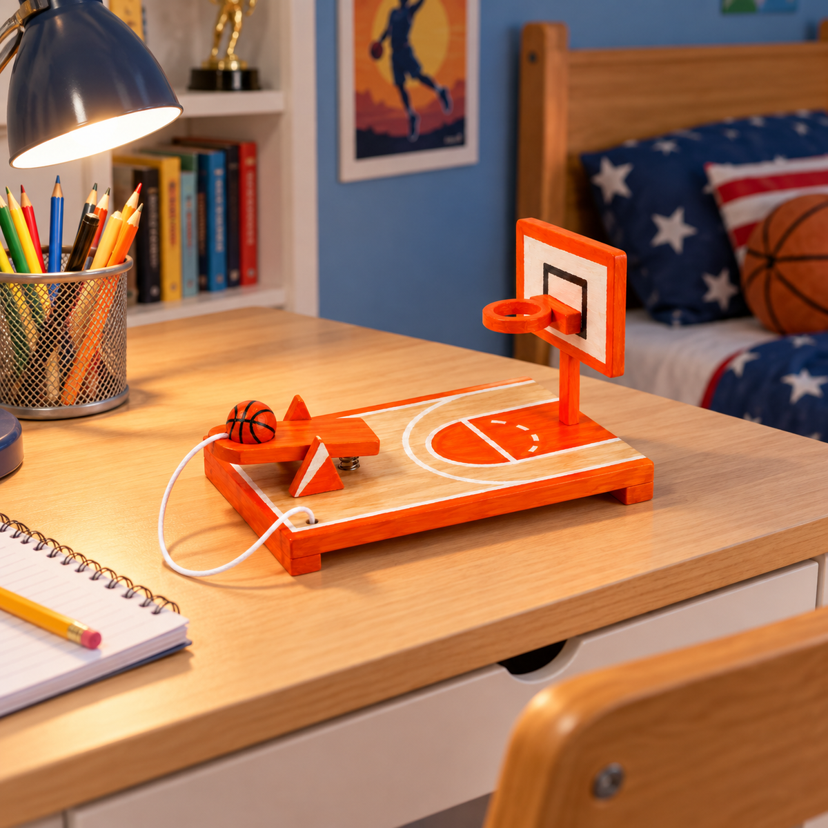 DIY Wooden Basketball Game (10 Pack)