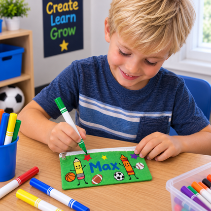 DIY Canvas Pencil Cases (12 Pack)