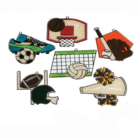 Sports Suncatchers (24 Pack) - EconoCrafts