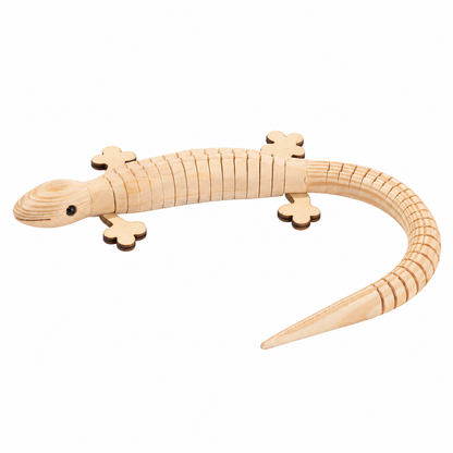 Flexible Wooden Lizards (12 Pack)