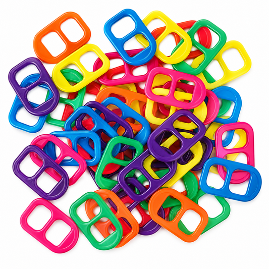 Plastic Neon Pop Tabs (528 Pack)
