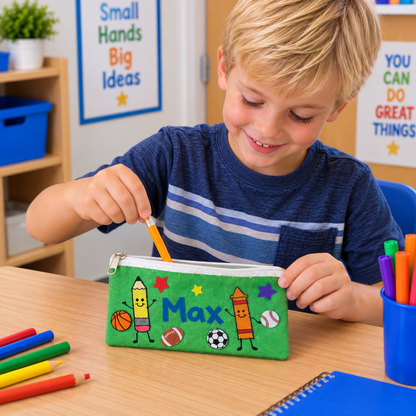 DIY Canvas Pencil Cases (12 Pack)