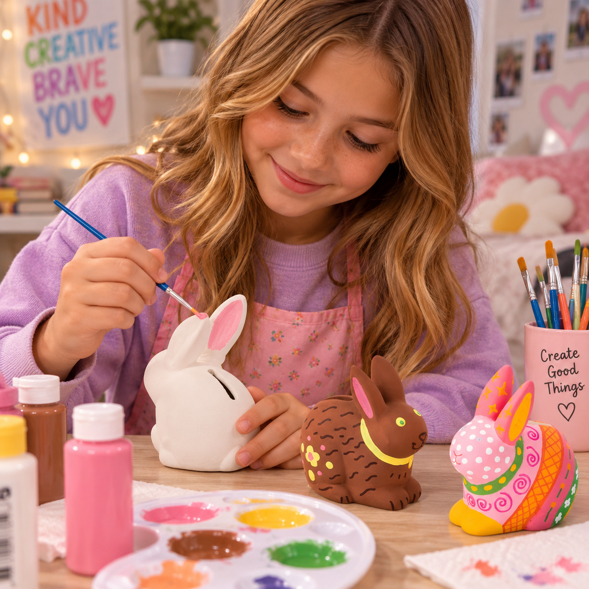 DIY Ceramic Bunny Banks (12 Pack)