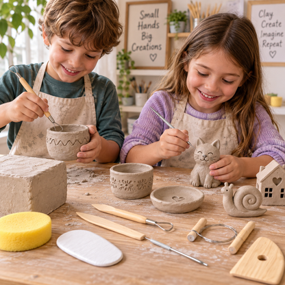 Pottery and Clay Tool Set (Set of 8)