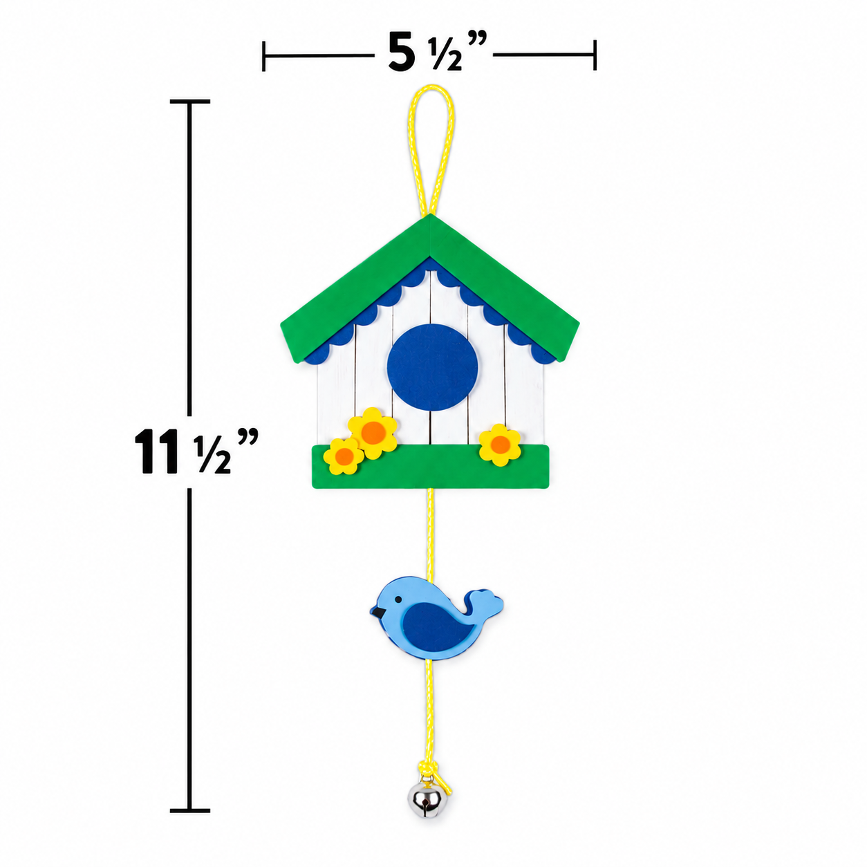 Craft Stick Birdhouse Sign Craft Kit (12 Pack)