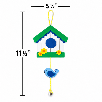 Craft Stick Birdhouse Sign Craft Kit (12 Pack)
