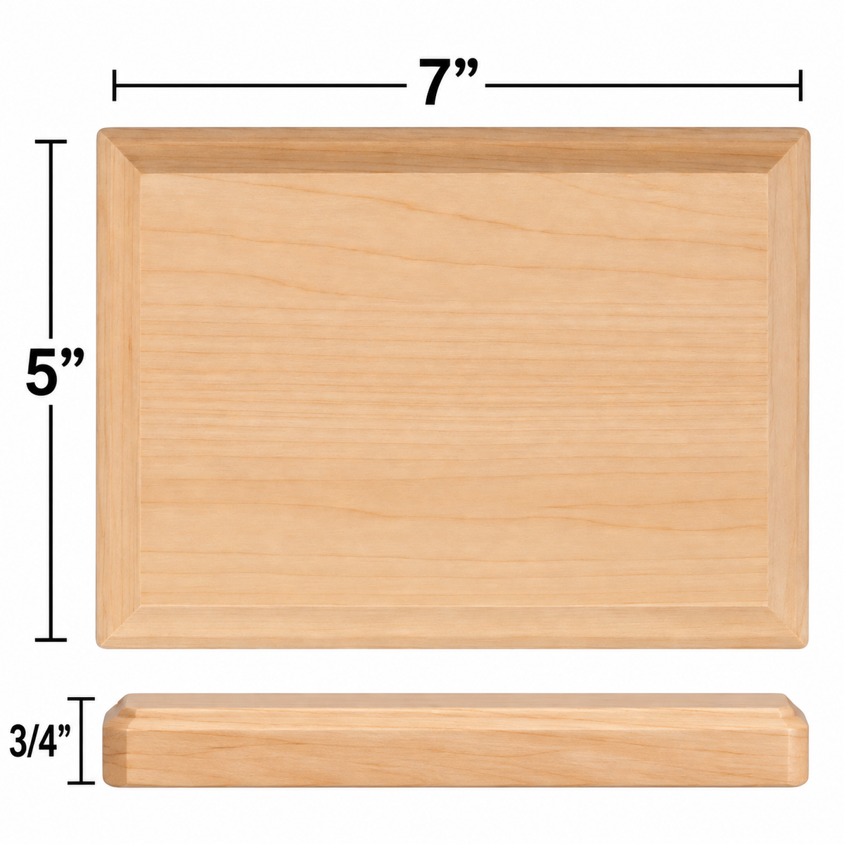 Wooden Plaques - Rectangles, 5" x 7" (6 Pack)
