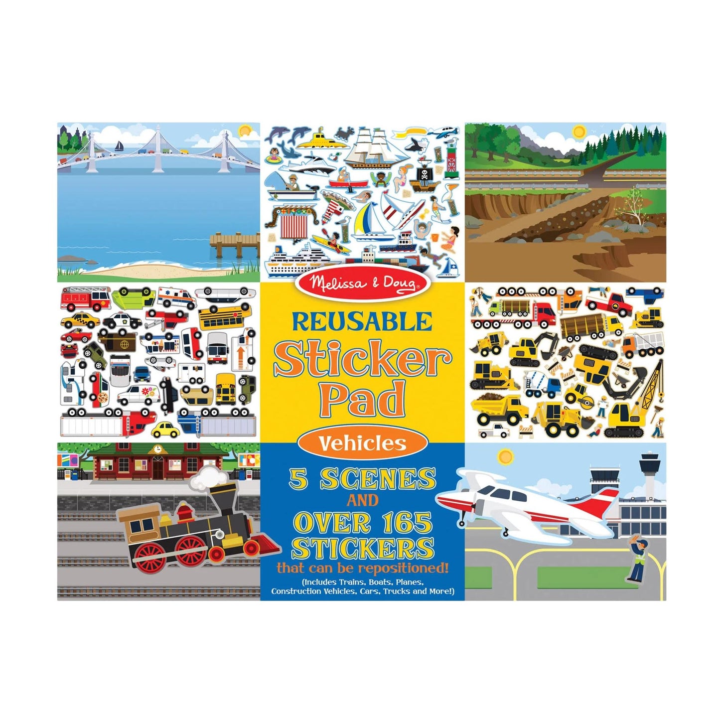 Reusable Sticker Pad - Vehicles