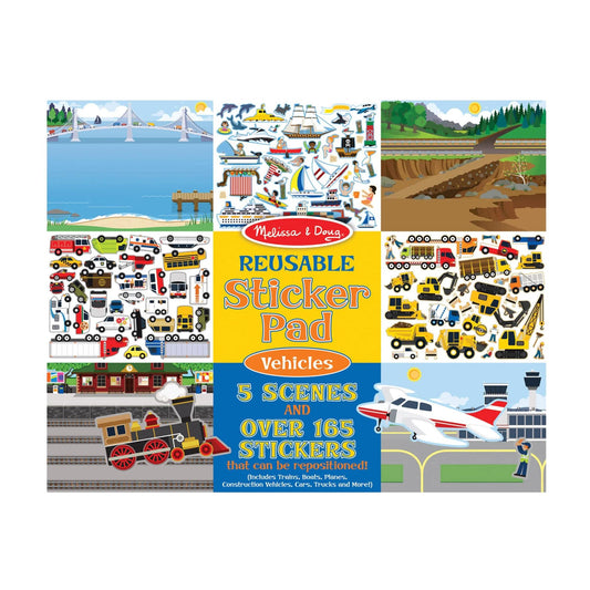 Reusable Sticker Pad - Vehicles