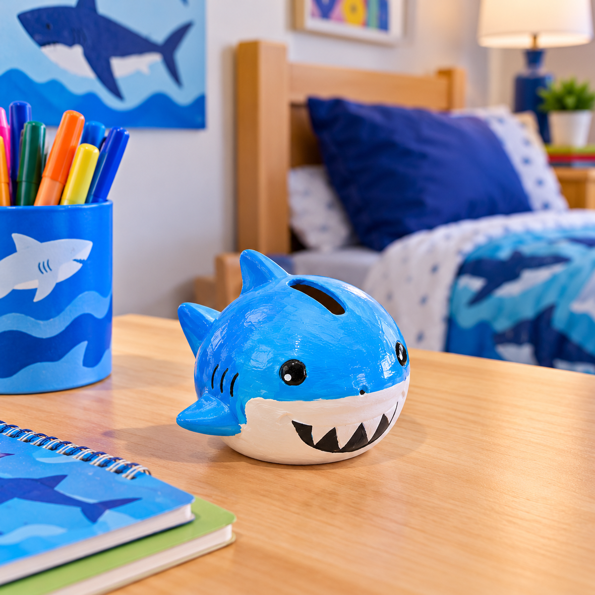 DIY Ceramic Shark Banks (12 Pack)