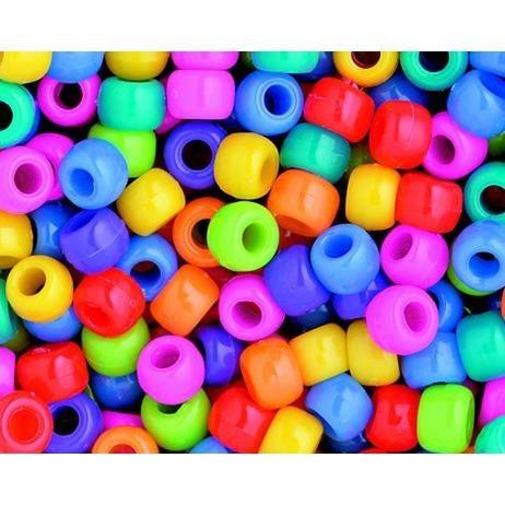 Circus Color Pony Beads (325 Pack) - EconoCrafts