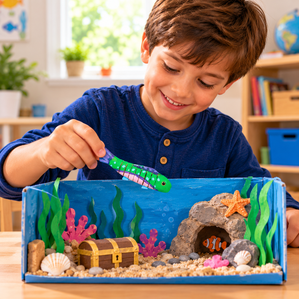 Flexible Wooden Fish (12 Pack)