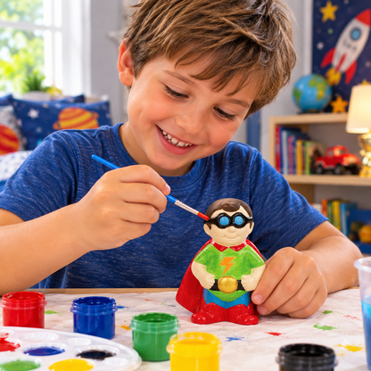 DIY Ceramic Superhero Banks (12 Pack)