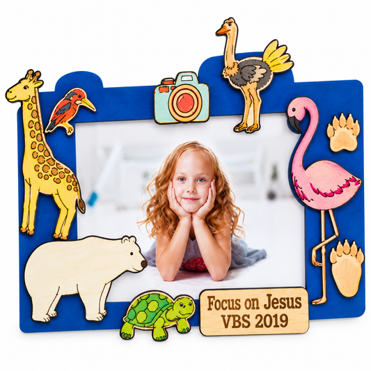 DIY Wooden Animals Picture Frames (10 Pack)