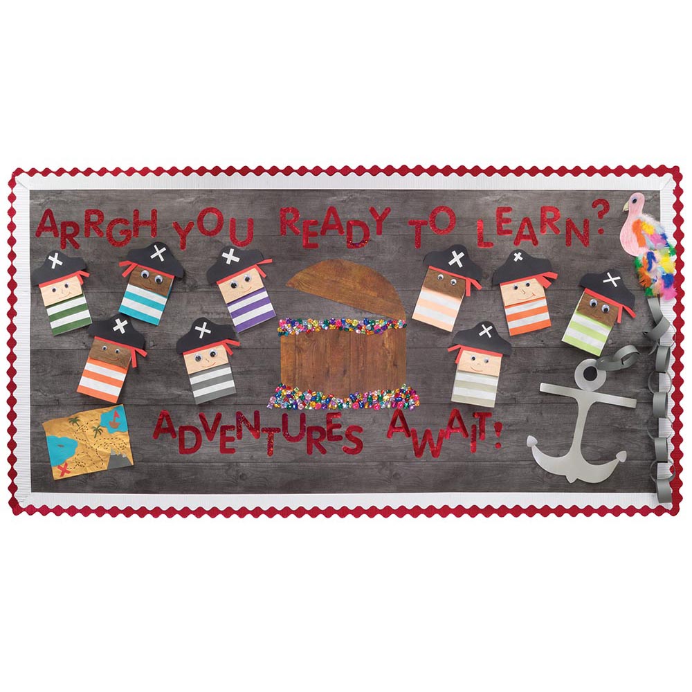 Bordette Bulletin Board Border - White (2 1/4" x 50')