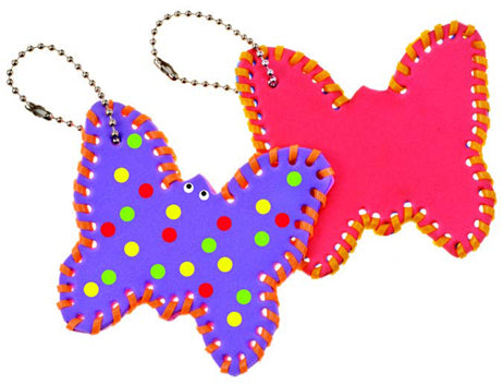 Butterfly Lace Up Key-Chains (24 Pack) - EconoCrafts