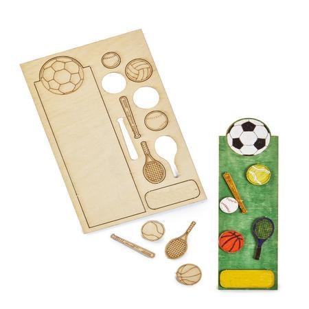 DIY Wooden Bookmarks - Sports (10 Pack) - EconoCrafts