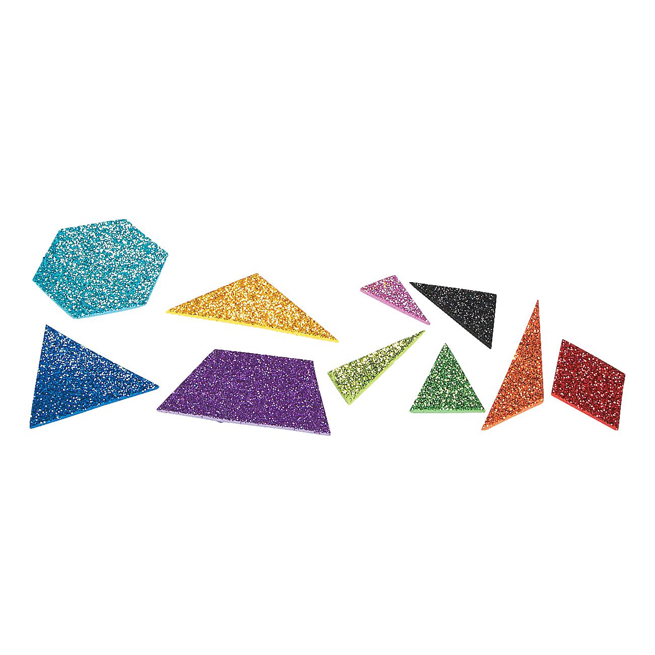 Glitter Mosaic Geometric Stickers (1,000 Pack)