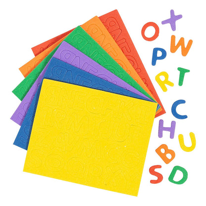 Foam Alphabet Stickers - 1/2" (1,040 Pack)