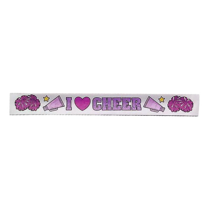 Color Your Own Cheer Slap Bracelets (48 Pack)