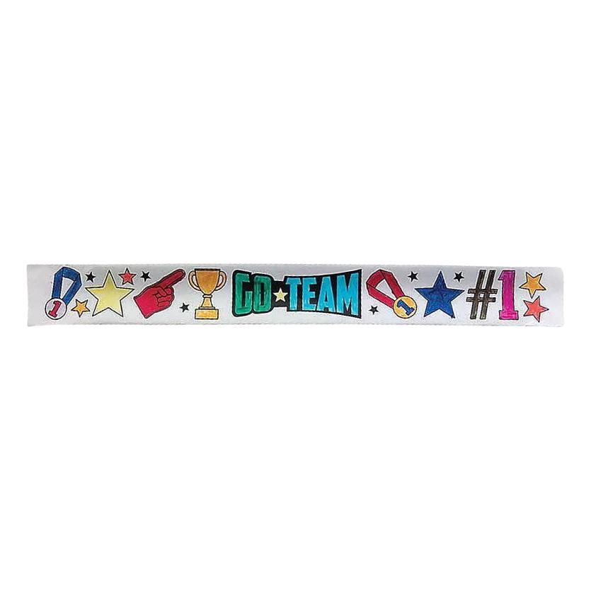 Color Your Own Sports Slap Bracelets (48 Pack)