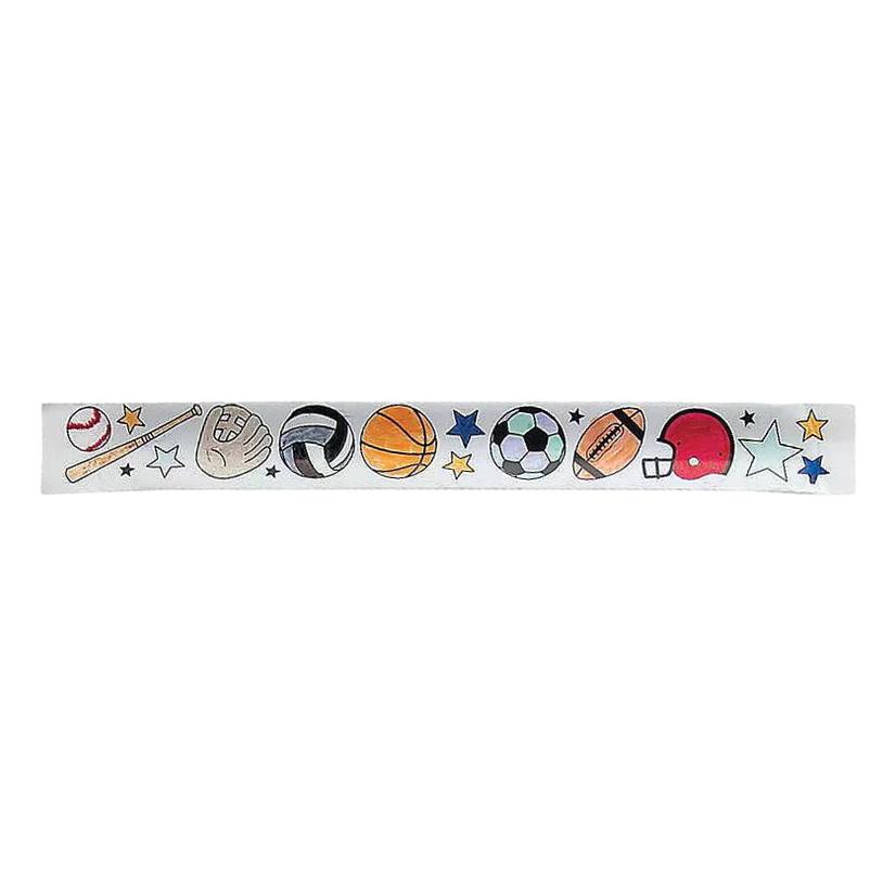 Color Your Own Sports Slap Bracelets (48 Pack)