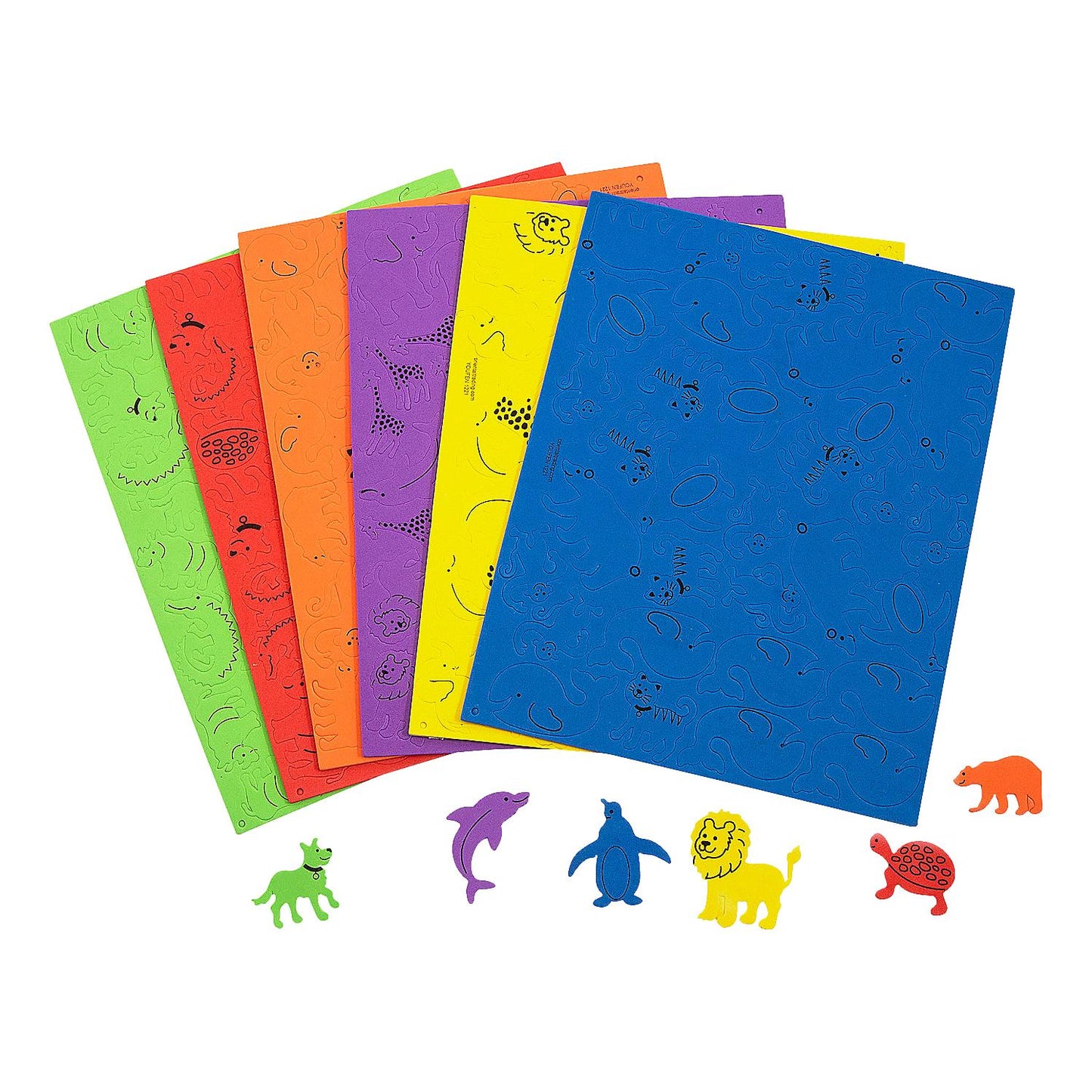 Foam Animal Stickers (500 Pack)