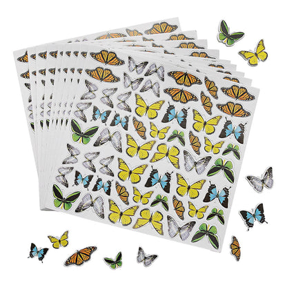 Foam Butterfly Stickers (500 Pack)