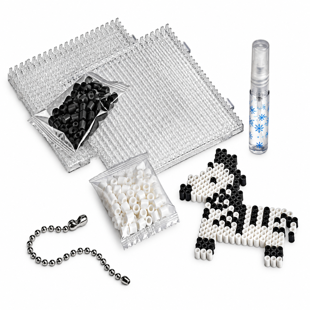 Super Beads Zebra Keychains (12 Pack)